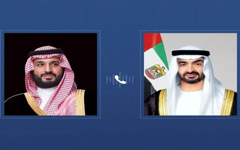 رئيس الدولة يتلقى اتصالاً هاتفياً من ولي عهد السعودية